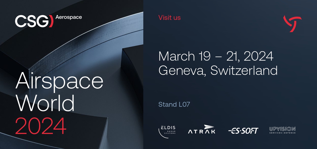 Společnost CS SOFT se zúčastní druhého ročníku veletrhu Airspace World v Ženevě